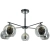 Plafon loftowy czarno-chromowany 5-punktowy 80cm 1859/5 8C BL z serii NEAPOL - Lampy Elem